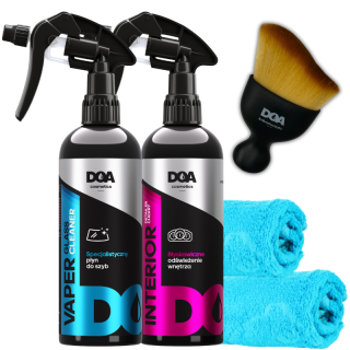 Zestaw do wnętrz Doa vaper glass cleaner + detailer cherry akcesoria