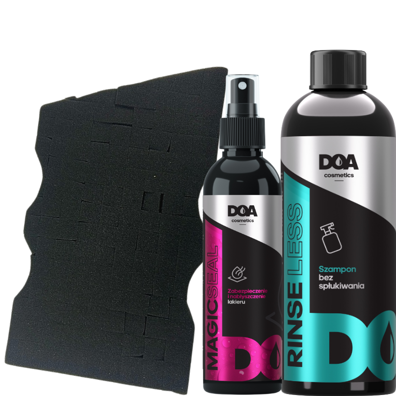 Rinseless + Magic Seal + Fake Sponge – Kompletny Zestaw do Mycia i Ochrony Lakieru