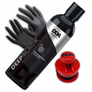Zestaw do zabezpieczenia opon DOA Deep black wydajny Aplikator do dressingu